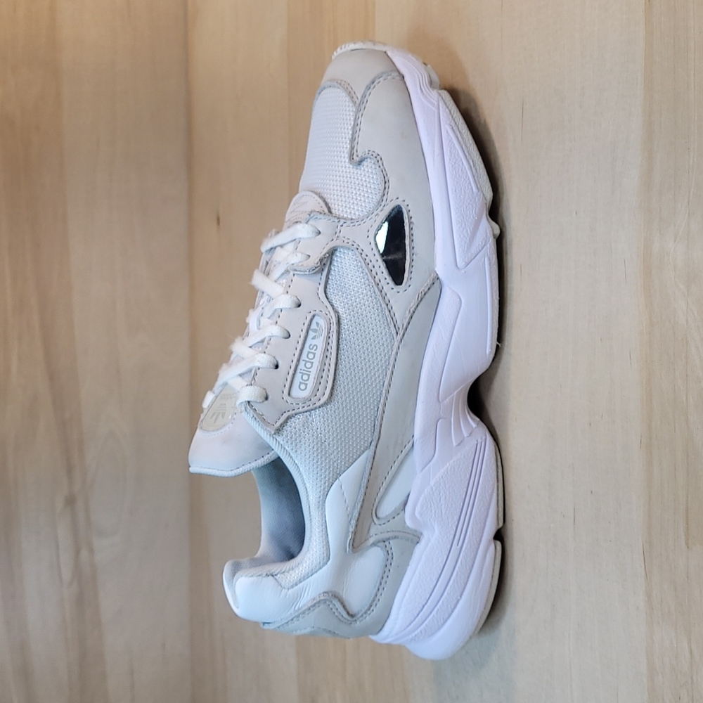 Adidas Falcon White Gray Running Shoes Art B28128